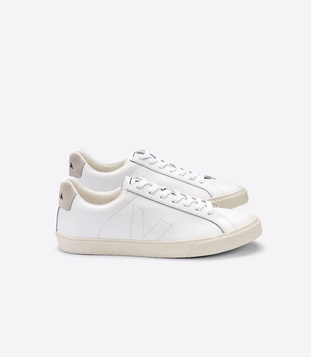 Veja Sneakers Dam - Esplar Läder - Vita - 846319-KIG